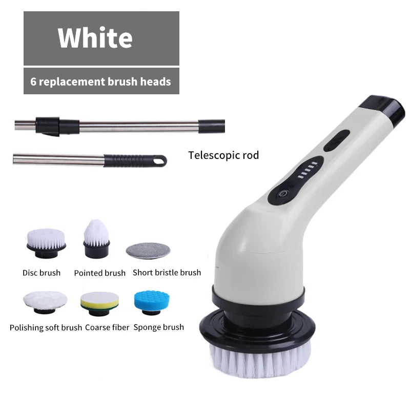 9-in-1 Electric Cleaning Brush Scrubber For Kitchen Bathroom And Much More