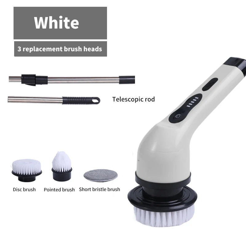 9-in-1 Electric Cleaning Brush Scrubber For Kitchen Bathroom And Much More