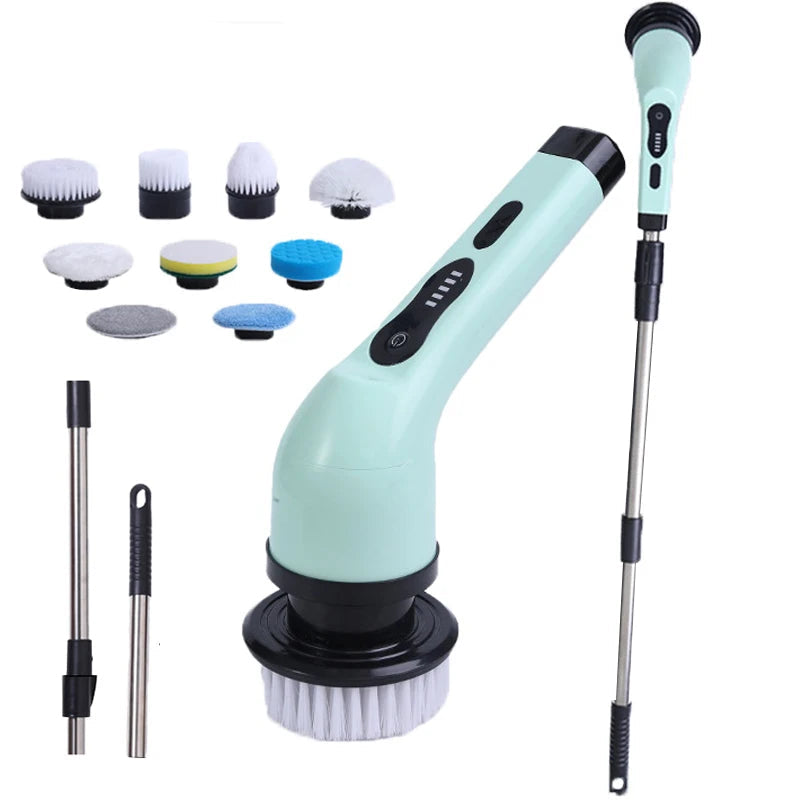 9-in-1 Electric Cleaning Brush Scrubber For Kitchen Bathroom And Much More